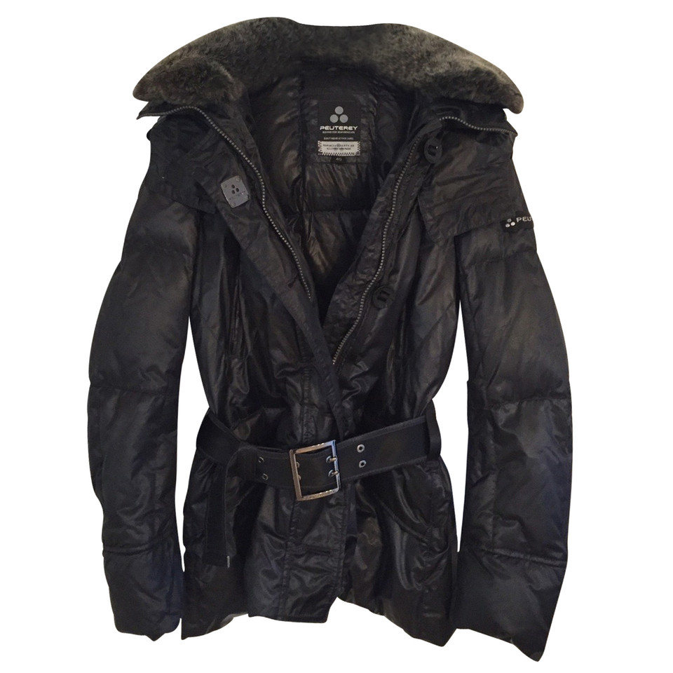 Peuterey Down jacket with faux fur collar