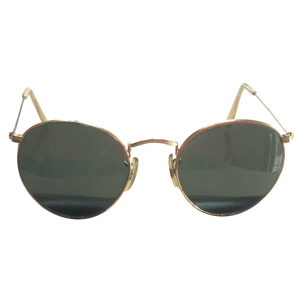 Ray Ban Round sunglasses, golden metal