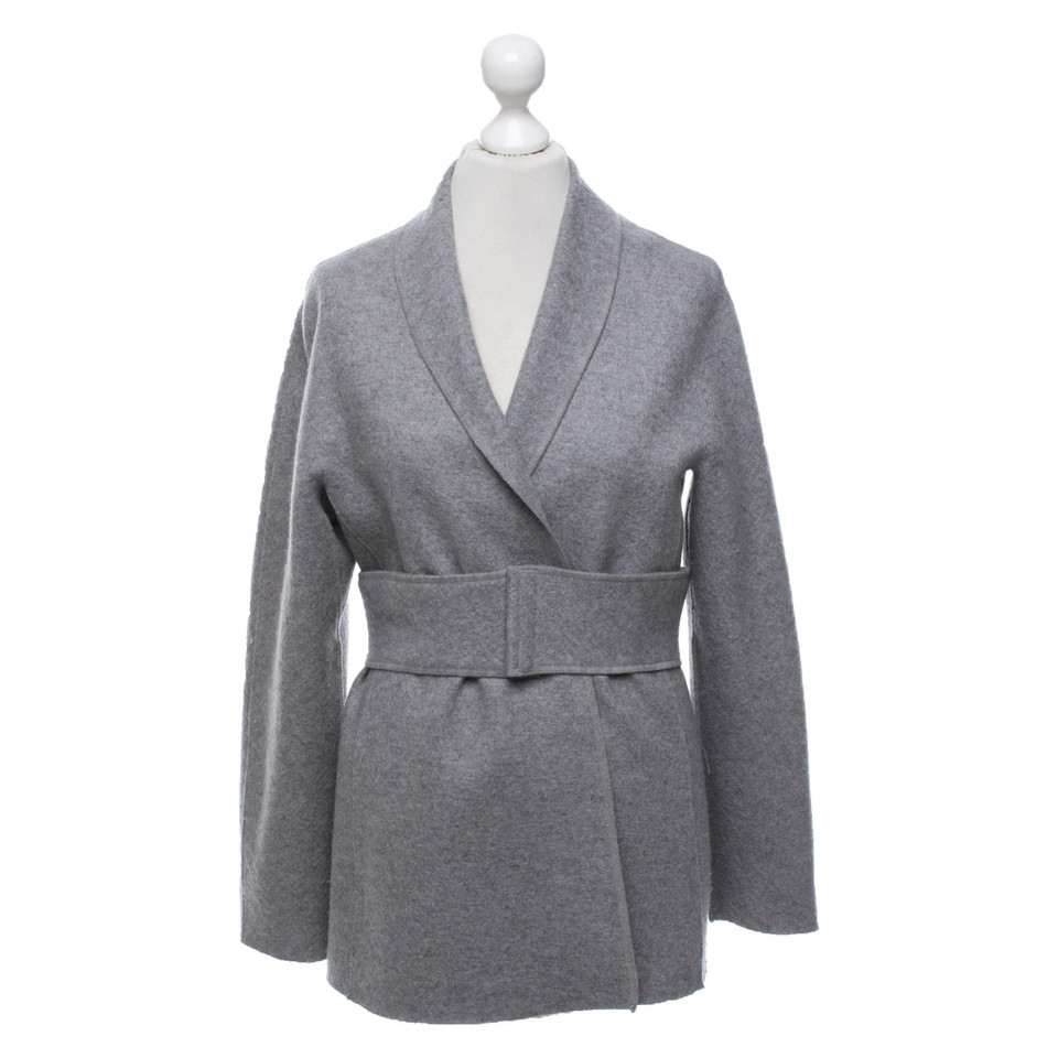 Marc Cain Giacca/Cappotto in Lana in Grigio