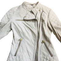 Sly 010 Jacke/Mantel aus Wildleder in Creme