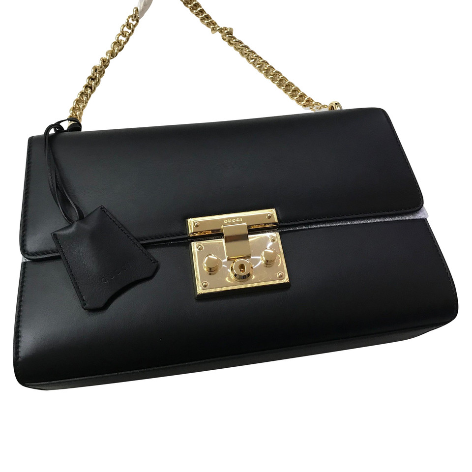 Gucci Padlock Small Leather in Black