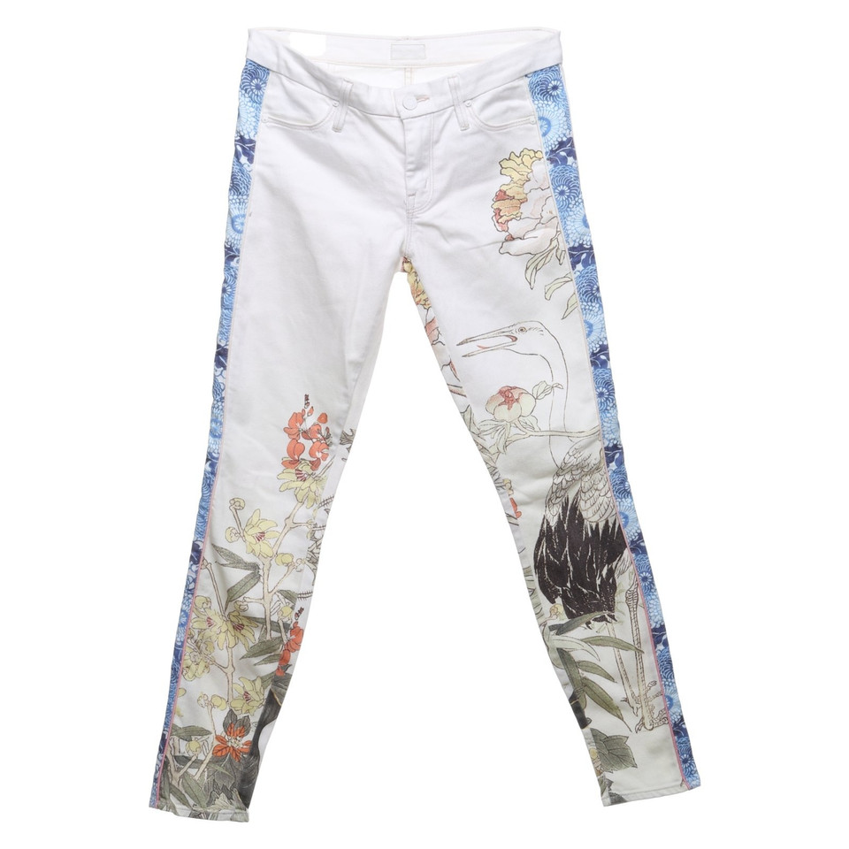 Mother trousers with floral print