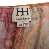 Haute Hippie blouse en soie avec motif cachemire
