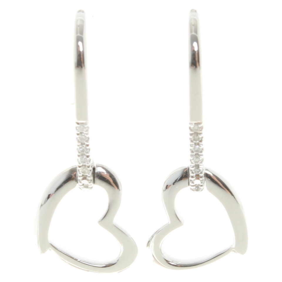 Bliss Boucles d'oreilles "Sospiri" en or blanc