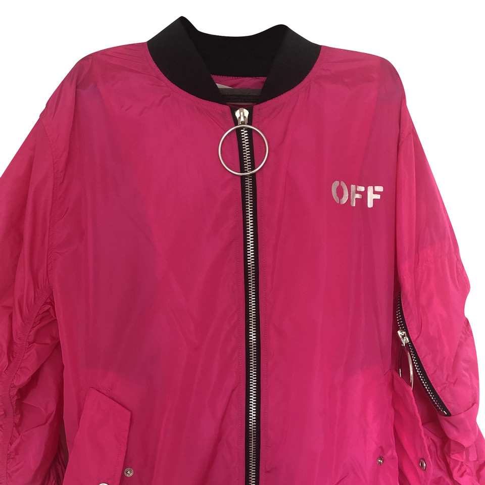 Off White Jacket/Coat in Pink