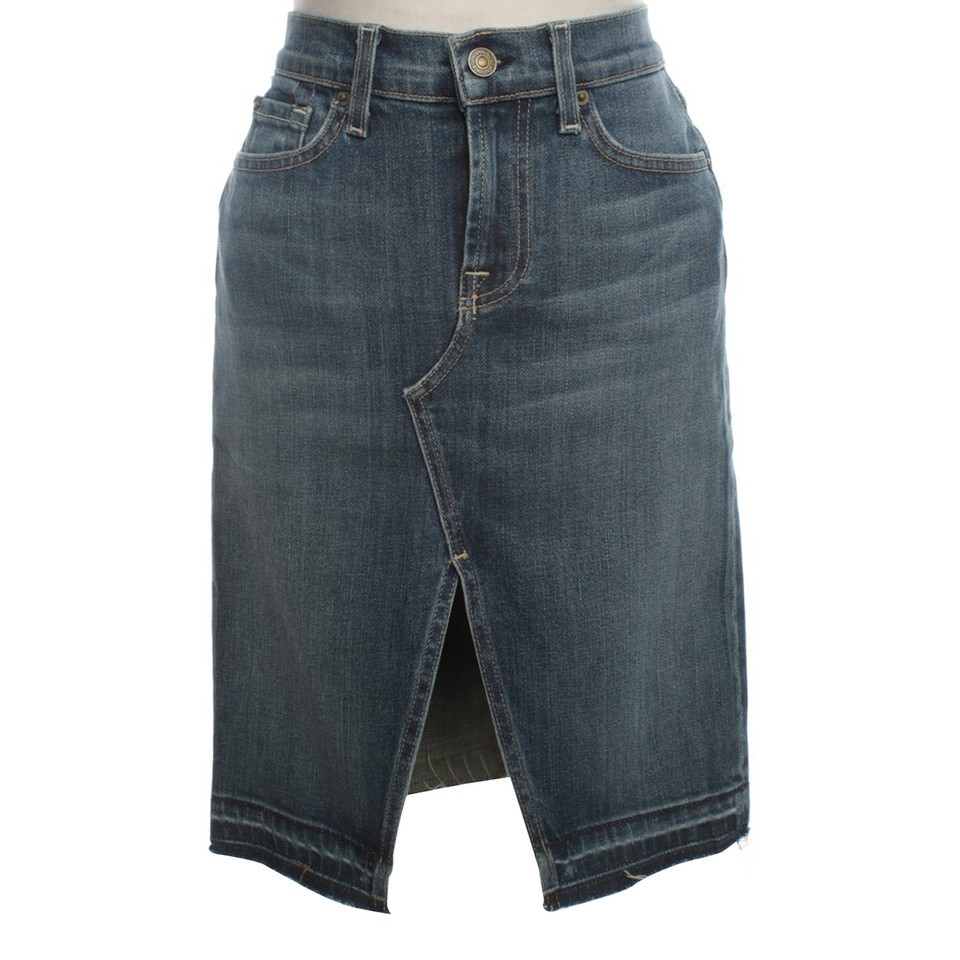 7 For All Mankind "Roxy" skirt in blue