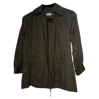 Yves Saint Laurent Jacket/Coat Cotton in Olive