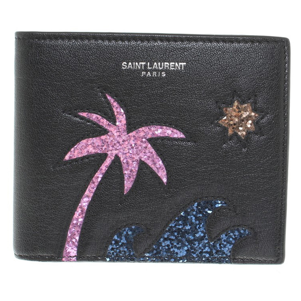 Saint Laurent Lederen portemonnees met toepassing