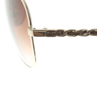 Chanel Sunglasses in brown / gold