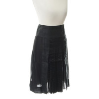 Etro Silk skirt with linen