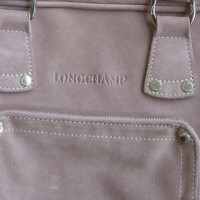 Longchamp Handtasche aus rosa Rauhleder 