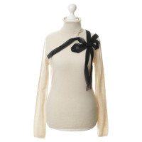 Red Valentino Turtleneck Sweater with decorative loop