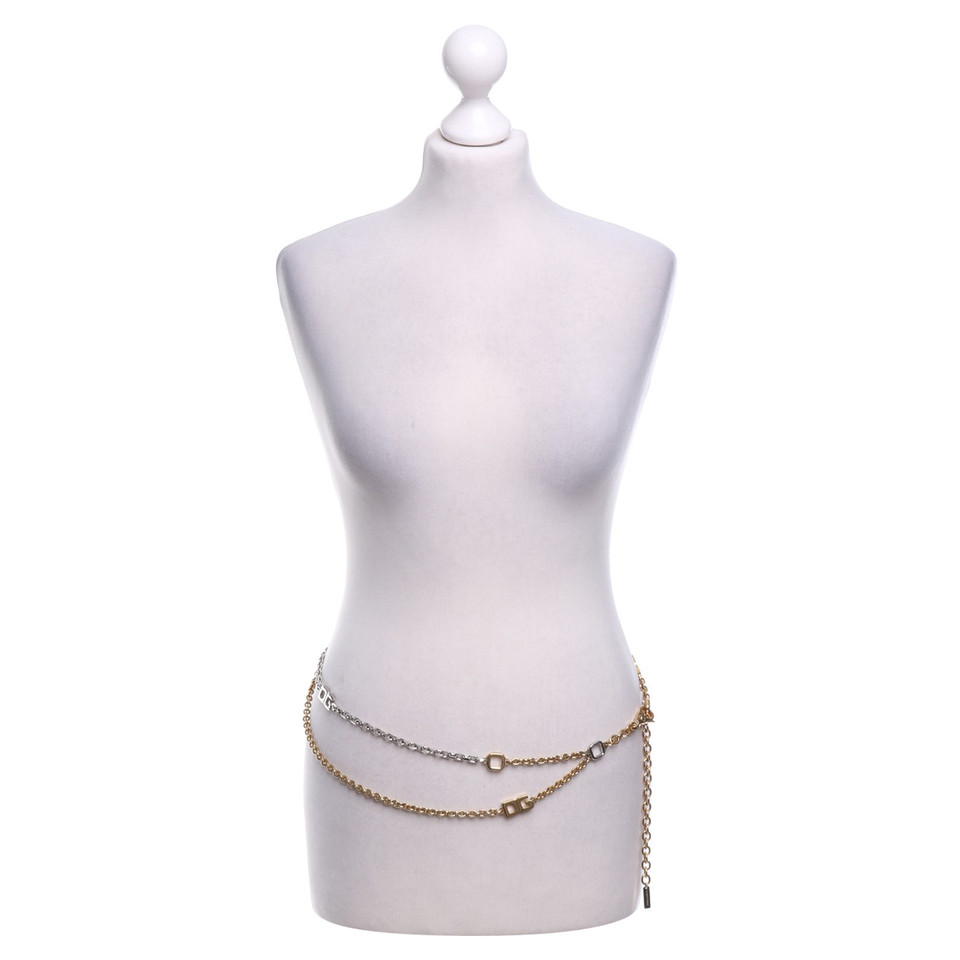 Dolce & Gabbana Chain belt in gold / silver