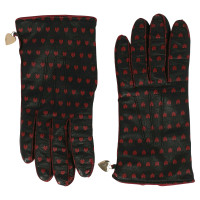 Moschino Gloves Leather in Black