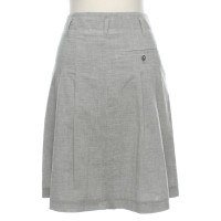 René Lezard Skirt Cotton in Grey