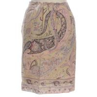 Etro Gonna in seta con motivo Paisley