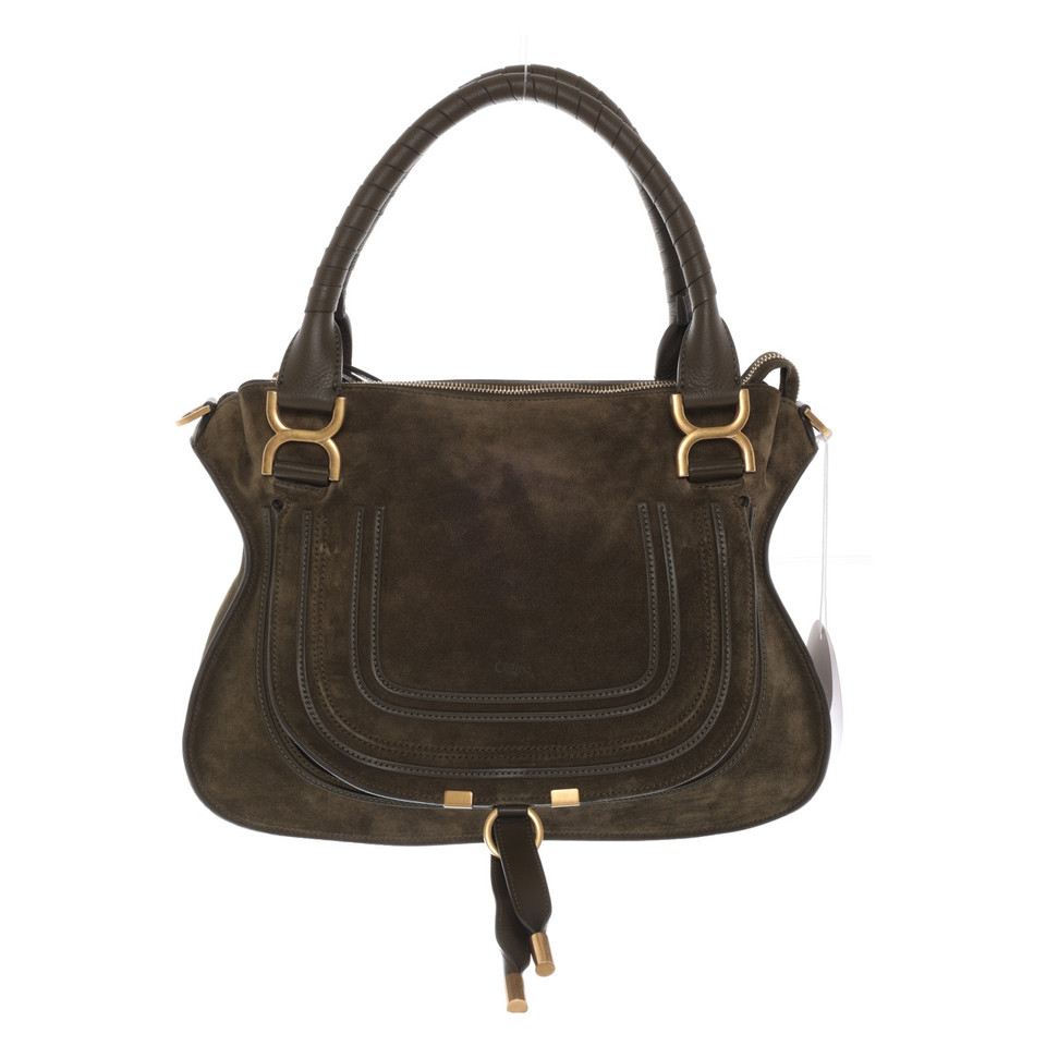 Chloé Marcie Bag Medium en Cuir en Olive