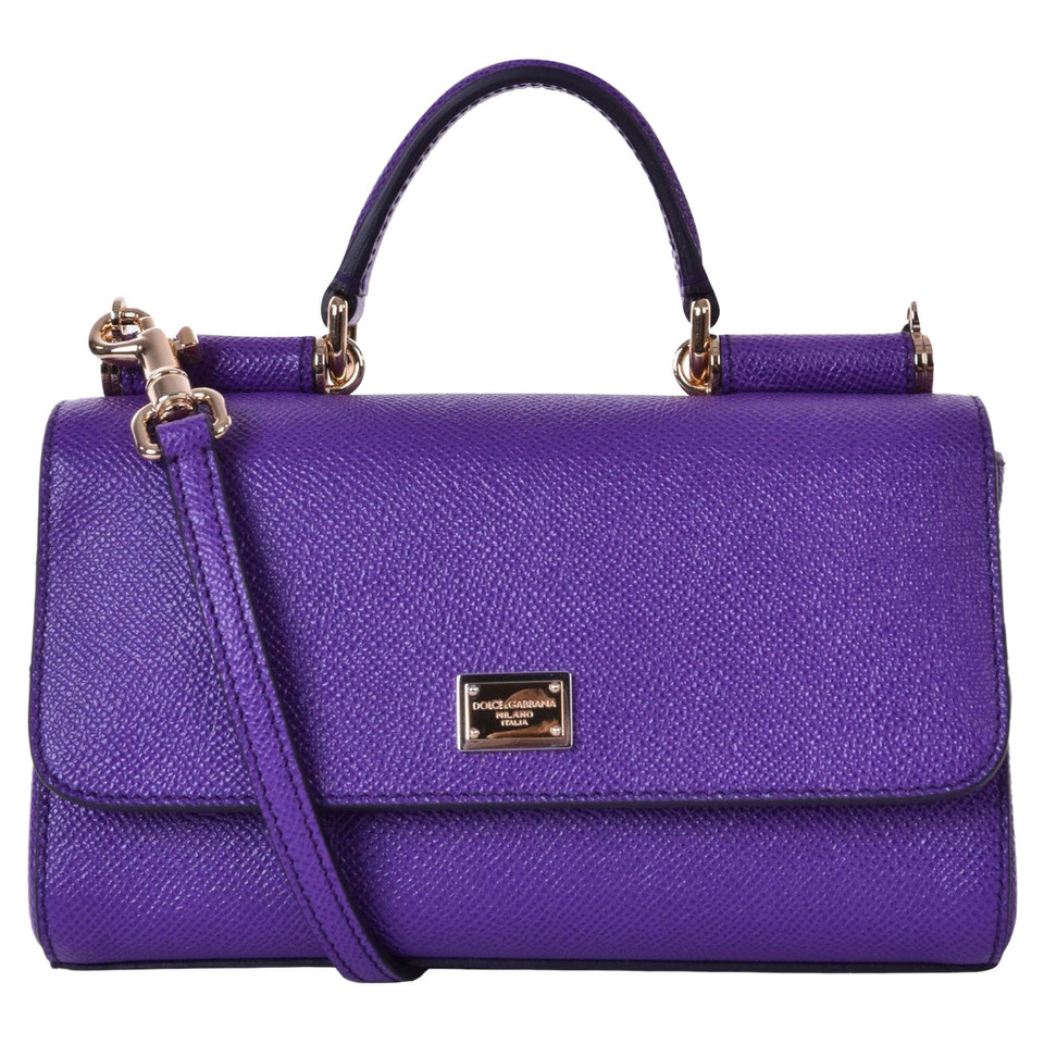 Dolce & Gabbana Sac à main en Cuir en Violet