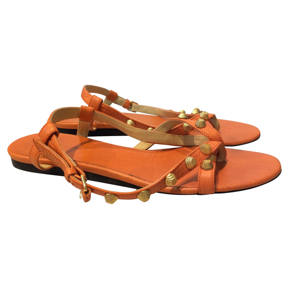 Balenciaga Sandals in orange