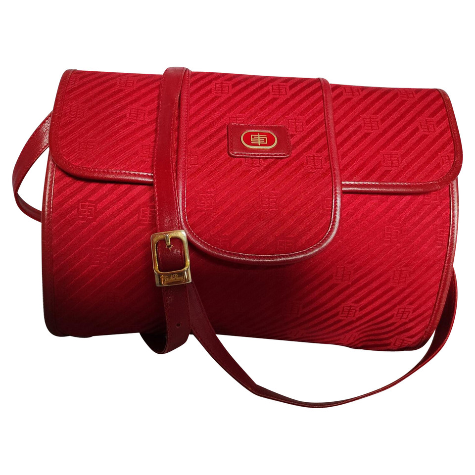 Emilio Pucci Handtasche aus Canvas in Rot