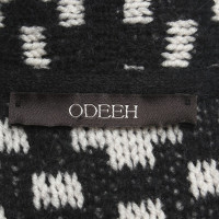 Odeeh Long cardigan avec motif à carreaux