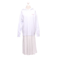 Msgm Kleid aus Baumwolle in Weiß