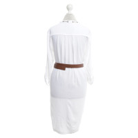 Michael Kors Kleid in Weiß mit Gürtel