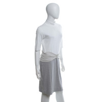 Marc Cain Jersey jurk in wit / grijs / beige
