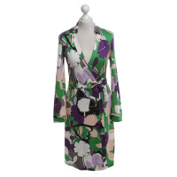 Diane Von Furstenberg Multicolored silk wrap dress