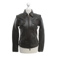 Golden Goose Lederjacke in Schwarz