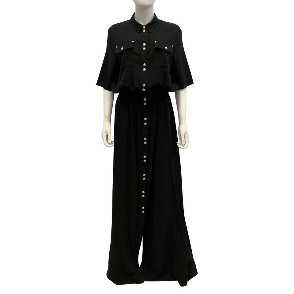 Balmain Dress Cotton in Black