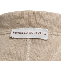 Brunello Cucinelli Blazer en tricot beige