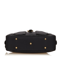 Christian Dior Saddle Bowling Bag in Black