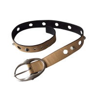 Yves Saint Laurent Leather belt with studs