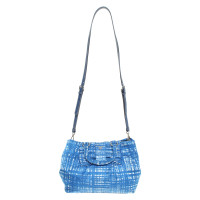 Prada Handbag in blue / white