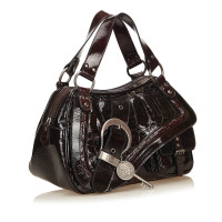 Christian Dior Gaucho Saddle Bag aus Leder in Braun