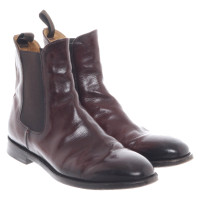 Officine Creative Ankle boots Leather in Bordeaux