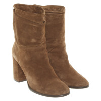Pura Lopez Ankle boots Suede in Brown