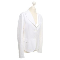 Jil Sander giacca di cotone in bianco