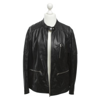 Guido Maria Kretschmer Leather jacket in black