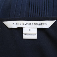 Diane Von Furstenberg Zijden blouse in donkerblauw