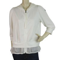 Moncler Jacke/Mantel aus Baumwolle in Weiß