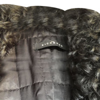 Richmond Leather coat with fur