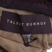 Talbot Runhof Robe Aubergine