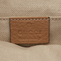 Gucci Bamboo Backpack aus Leder in Braun
