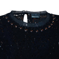Ermanno Scervino Velvet lace stud blouse