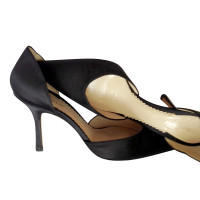Armani Black satin heels