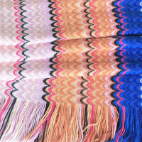 Missoni Gebreide sjaal in Multicolor