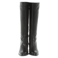 Sergio Rossi Bottes en Cuir en Noir