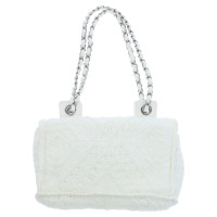 Chanel Borsa a tracolla in Lana in Bianco